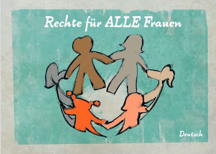 Cover des Booklets "Rechte für ALLE Frauen" © Alexander Köhler/suana kargah e.V.