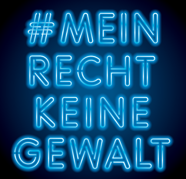 #meinrechtkeinegewalt Kampagne der Sozialbehörde Hamburg © ©Sozialbehörde